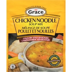 Grace Mélange à soupe poulet 60 g, 1,65 $/100g