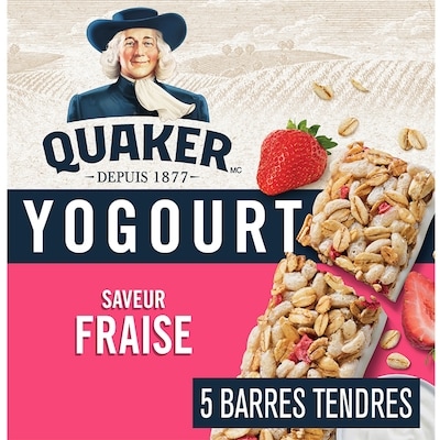 Quaker Nature Barres tendres, Yogourt - Fraise 175 g, 2,85 $/100g