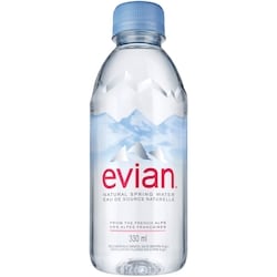 Evian Natural Spring Water 6x330.0 ml, $0.53/100ml