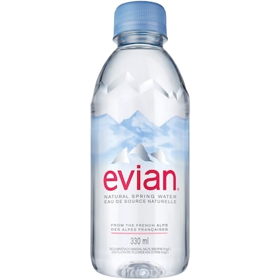 Evian Natural Spring Water  6x330.0 ml, $0.48/100ml