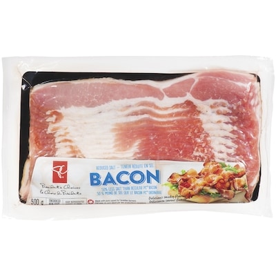 le Choix du Président Bacon à teneur réduite en sel 500 g, 1,40 $/100g