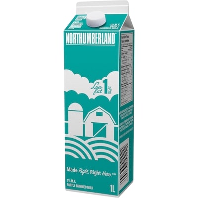 Northumberland 1% Milk 1 l, $0.26/100ml
