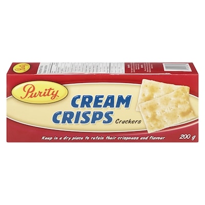 Purity Biscuits, Cream Crisp 200 g, $2.75/100g