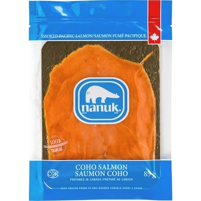 Nanuk Saumon fumé coho casher 85 g, 8,82 $/100g