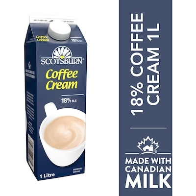 Scotsburn 18% Coffee Cream 1 l, $0.45/100ml