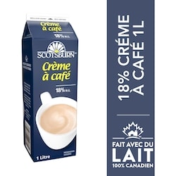 Scotsburn Crème à café 18 % 1 l, 0,45 $/100ml