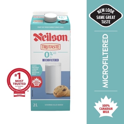 Neilson 0% Microfiltered Milk 2 l, $0.29/100ml