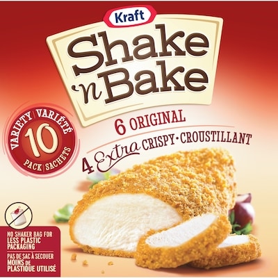 Kraft Shake N Bake Coating Mix Variety Pack 730 g, $2.53/100g