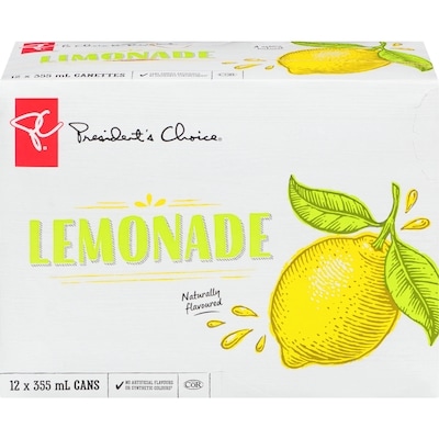 President's Choice Lemonade 12x355.0 ml, $0.16/100ml