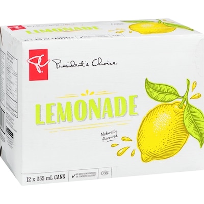 その他 lemonade President's Choice Lemonade - 12x355.0 ml | Atlantic Superstore