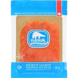 Nanuk Saumon fumé sockeye casher 85 g, 13,52 $/100g