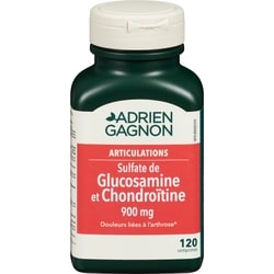 Adrien Gagnon AdrienGagnon Articulations Sulfate de Glucosamine et Chondroïtine 900 mg 80 + 40 Comprimés 120 ea, 0,16 $/1ch