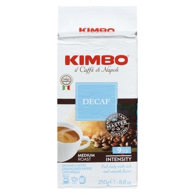Kimbo Ground Coffee 250 g, $3.40/100g