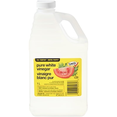 No Name Pure White Vinegar 1 l, $0.20/100ml