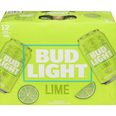 Bud Light Lime, Cans (ID required at pick-up) 12x355.0 ml, $0.60/100ml