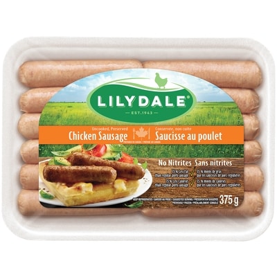 Lilydale Saucisse au Poulet 375 g, 1,86 $/100g