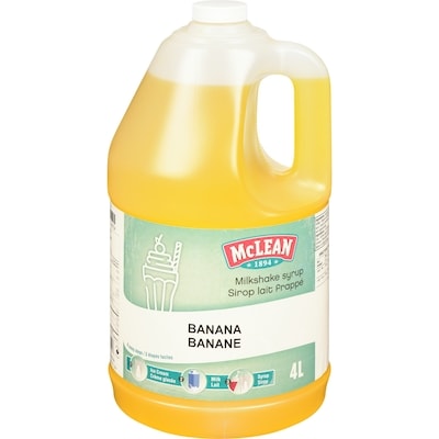 Mclean Milkshake Syrup Banana 4 l, $0.67/100ml