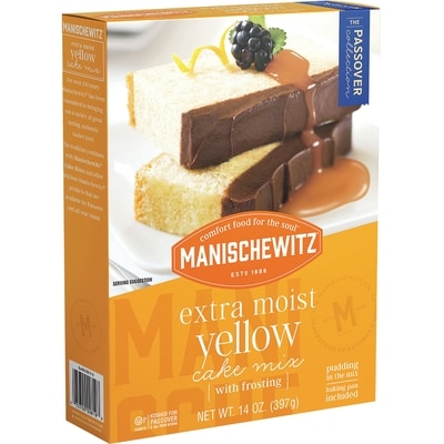 Manischewitz Cake Mix with Frosting, Extra Moist Yellow 396 g, $2.52/100g