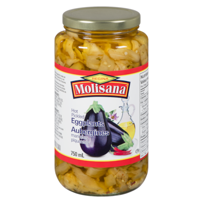 Molisana Pickled Eggplant, Hot     750 ml, $0.80/100ml
