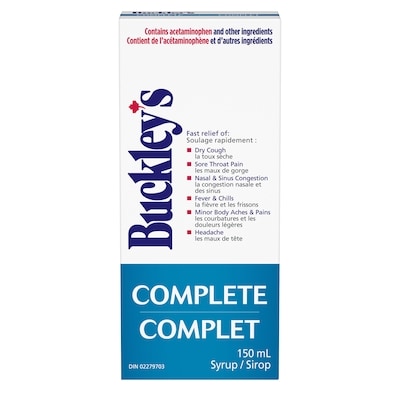 Buckley’s Complet (Sirop) 150 ml, 9,99 $/100ml