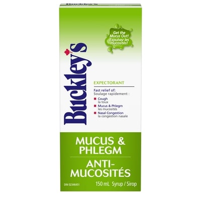 Buckley's Mucus & Phlegm Expectorant Syrup For Cough And Congestion Relief 150 ml, $10.66/100ml