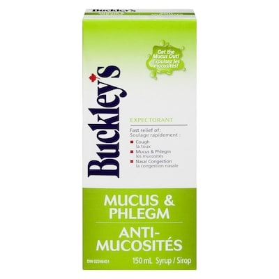 Buckley’s Sirop contre la toux anti-mucosités 150 ml, 11,33 $/100ml