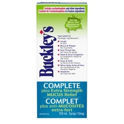 Buckley's Complete Plus Extra Strength Mucus Relief Syrup 150 ml, $10.66/100ml