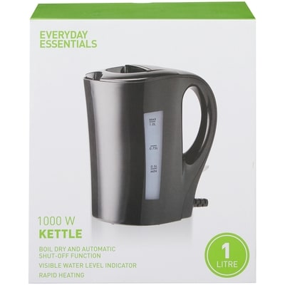 Everyday Essentials Jug Kettle, 1L Black 1 ea, $20.00/1ea