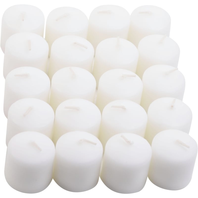 White Votive Candles, Unscented