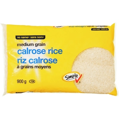 No Name Medium Grain Calrose Rice 900 g, $0.78/100g