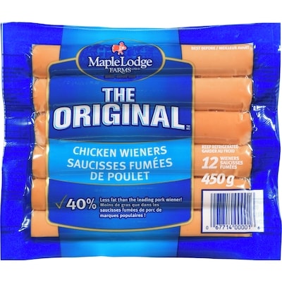 Maple Lodge Farms LT Chicken Wiener 450 g, $0.44/100g