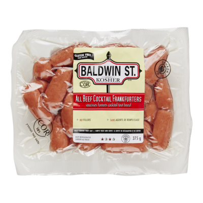 Baldwin St. Kosher All Beef Cocktail Sausage 375 g, $3.46/100g