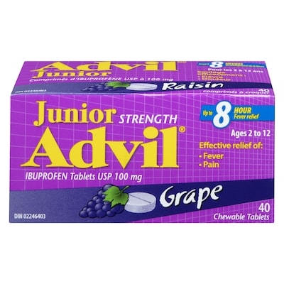 Advil Jr  Chews, Grape 40 ea, $0.47/1ea