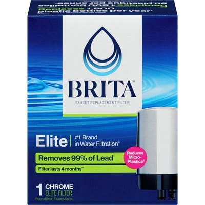 Brita On Tap Faucet Water Filter System Replacement Filters, Chrome 1 ea, $25.00/1ea
