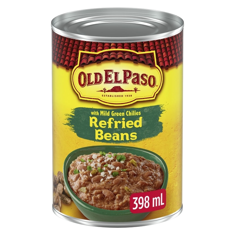 Refried Beans With Mild Green Chilies