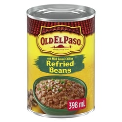 Old El Paso Refried Beans With Mild Green Chilies 398 ml, $1.13/100ml