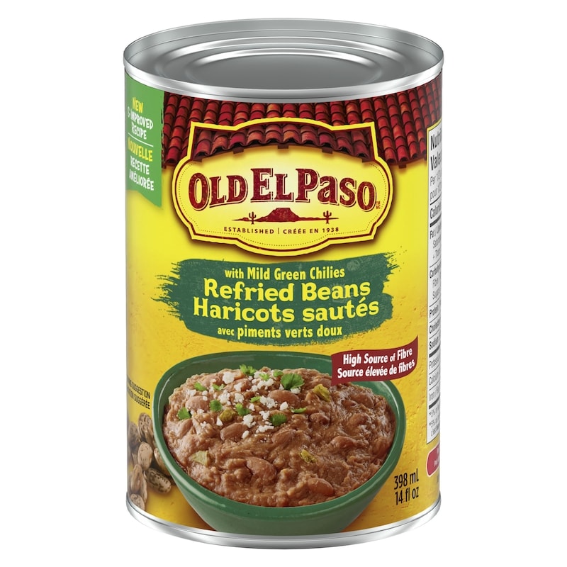 Refried Beans With Mild Green Chilies