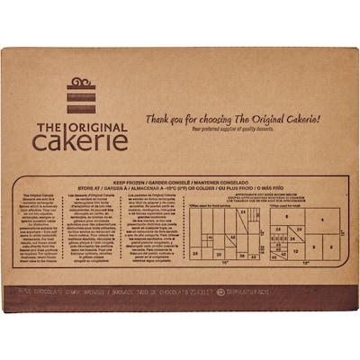 GFS Original Cakerie Brownie, Triple Chocolate 2.84 kg, $1.69/100g