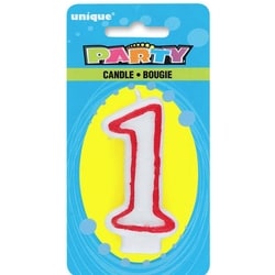 Number 1 Deluxe Birthday Candle