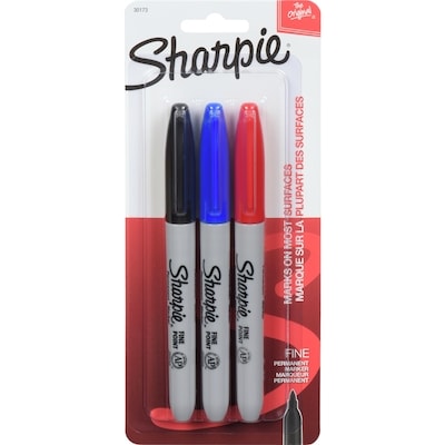 Sharpie Marqueurs permanents, couleurs variées 1 ea, 6,00 $/1ch