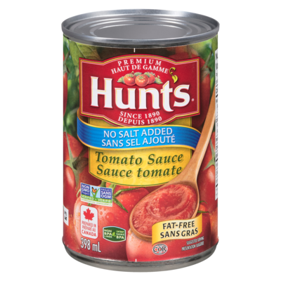 Hunt's Tomato Sauce, No Salt 398 ml, $0.70/100ml