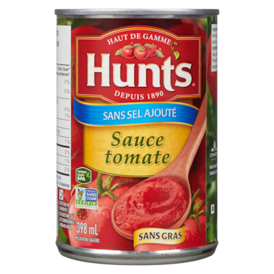 Sauce tomate sans sel