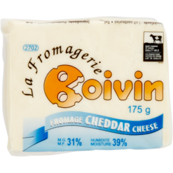 Boivin Cheddar blanc doux 175 g, 3,42 $/100g