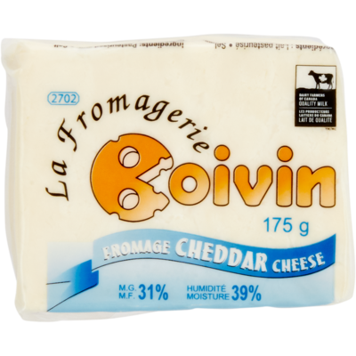 Boivin Cheddar blanc doux 175 g, 3,42 $/100g