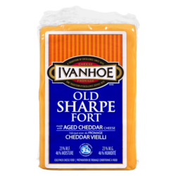 Ivanhoe Fromage cheddar fort 3,69 $/100g 16,74 $/1lb