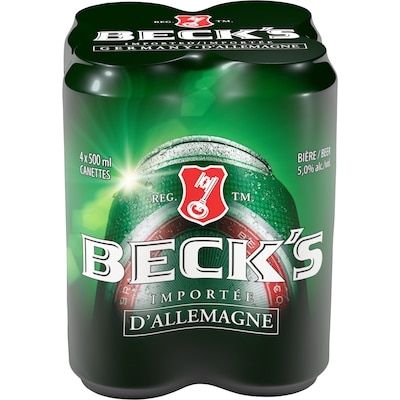 Beck’s Bière (Pièce d’identité requise au moment du ramassage) 500 ml, 0,77 $/100ml