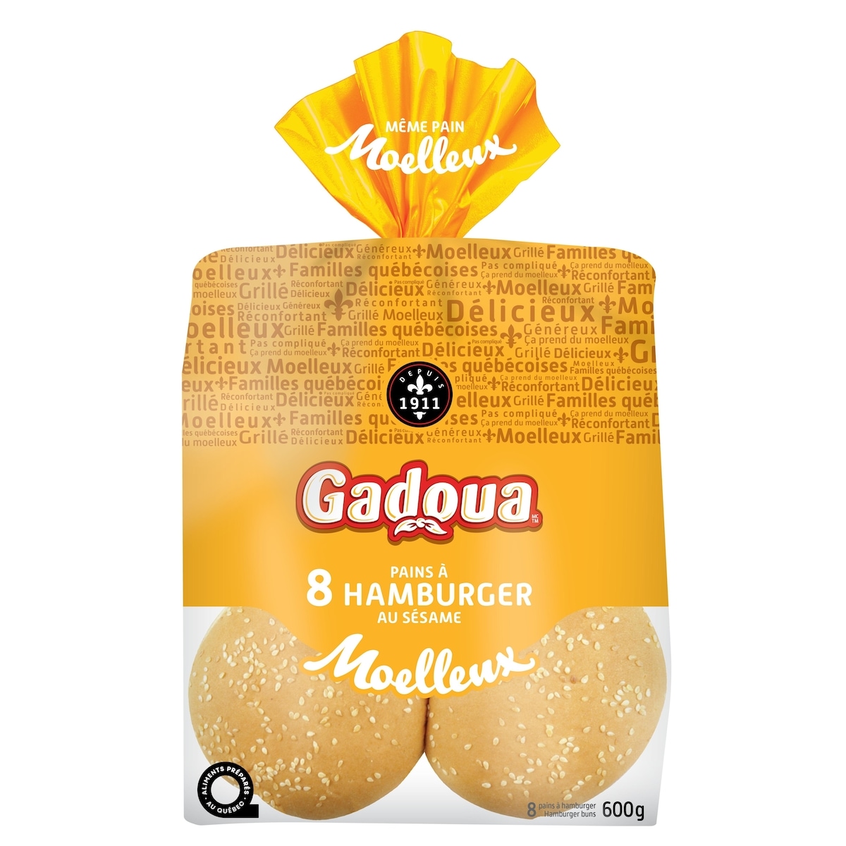 Gadoua Sesame Hamburger Buns 8 ea