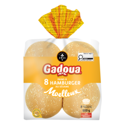 Gadoua Pains à hamburger au sésame 8 pk