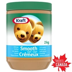 Kraft Smooth Peanut Butter, Light 2 kg, $0.75/100g