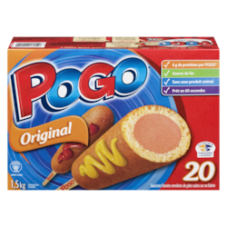 Pogo Saucisses sur bâtonnet original 1.5 kg, 0,67 $/100g